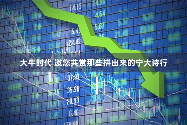 大牛时代 邀您共赏那些拼出来的宁大诗行